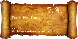 Tasi Melinda névjegykártya